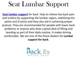 Seat Lumbar Support