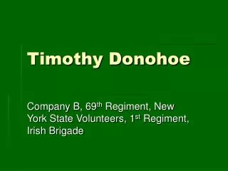 Timothy Donohoe