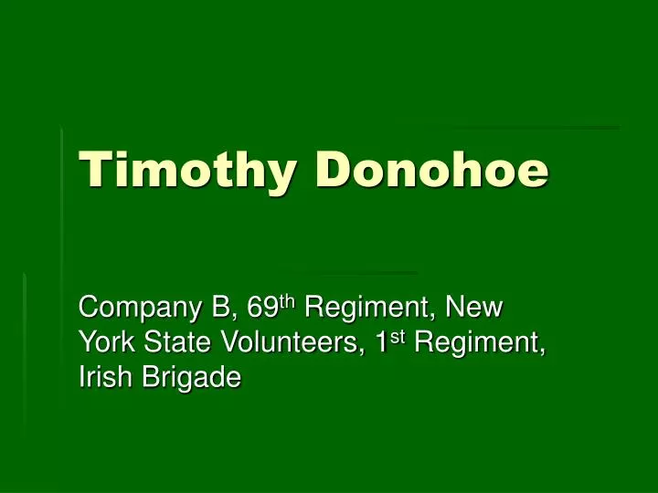 timothy donohoe