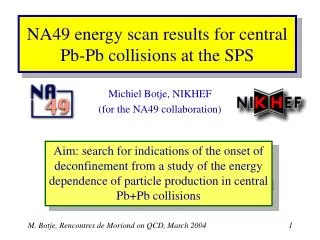 NA49 energy scan results for central Pb-Pb collisions at the SPS