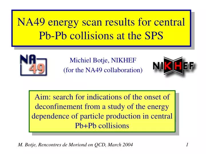 na49 energy scan results for central pb pb collisions at the sps