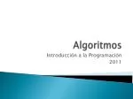 Algoritmos - slide 1