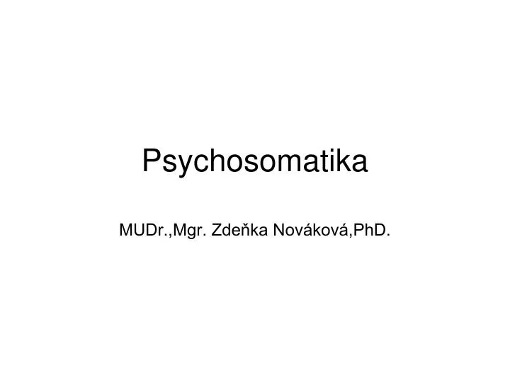 psychosomatika
