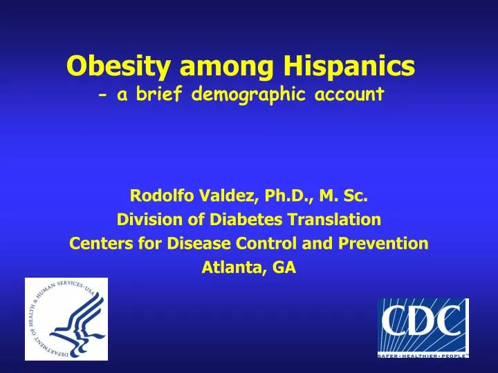 obesity among hispanics a brief demographic account
