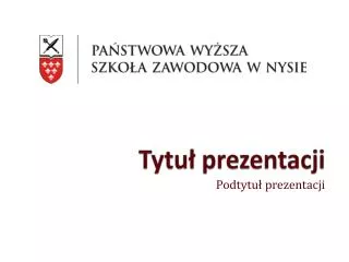 tytu prezentacji