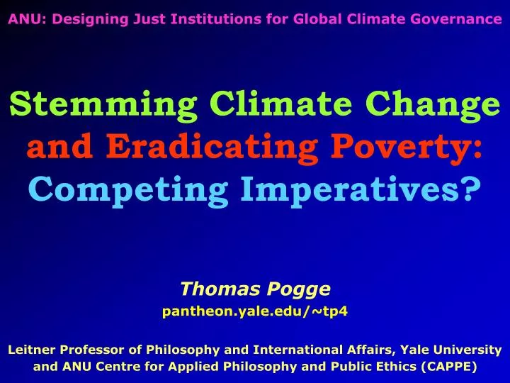 anu designing just institutions for global climate governance