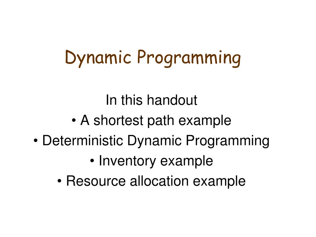 PPT - Dynamic Programming PowerPoint Presentation, free download - ID ...
