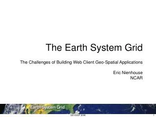 The Earth System Grid
