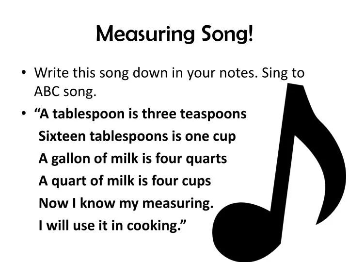 measuring song