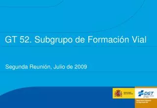 gt 52 subgrupo de formaci n vial