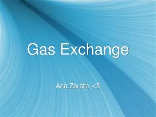 Gas Exchange