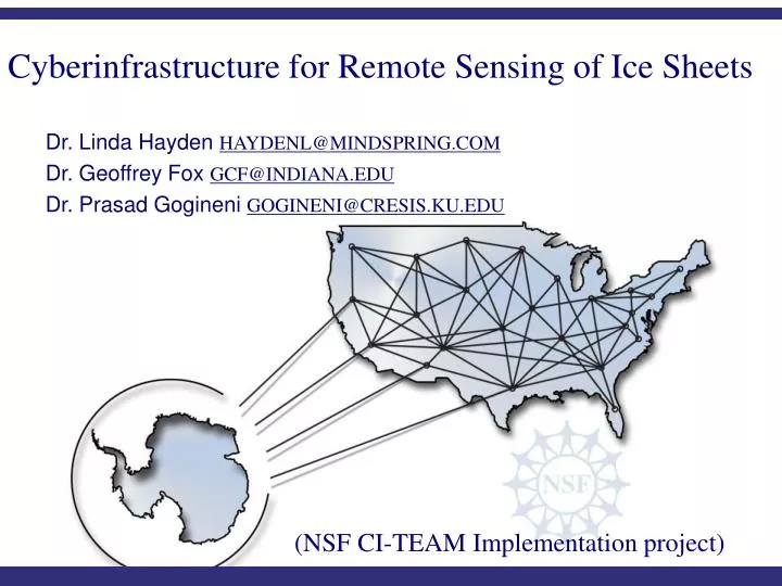 cyberinfrastructure for remote sensing of ice sheets