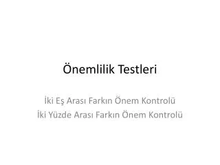 nemlilik testleri
