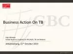 Corporate Engagement in Combating Tuberculosis: A Strategic Approach - slide 1