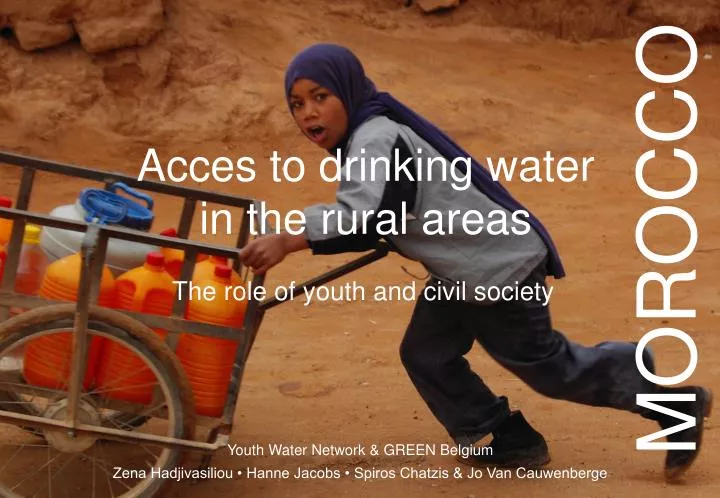 acces to drinking water in the rural areas
