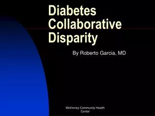 Diabetes Collaborative Disparity