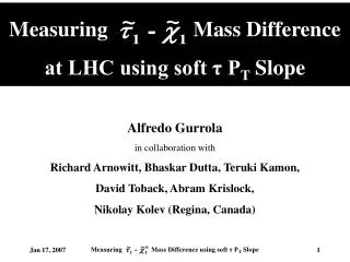 Measuring Mass Difference at LHC using soft ? P T Slope