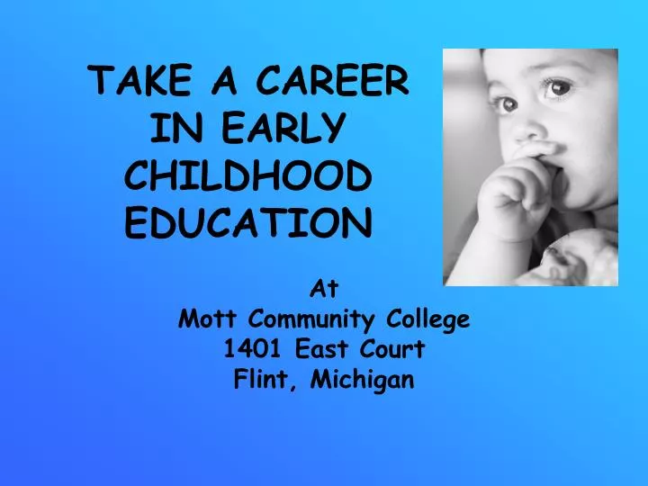 take a career in early childhood education