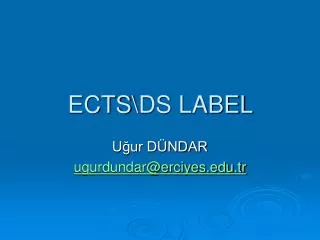 ects ds label