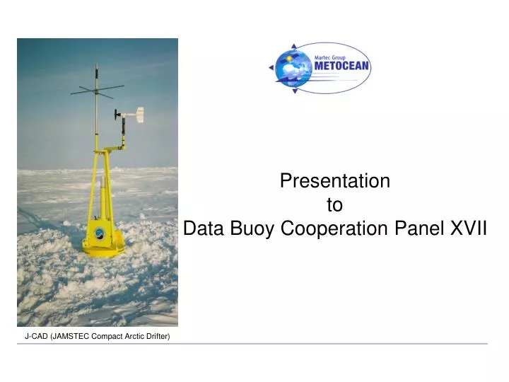 presentation to data buoy cooperation panel xvii