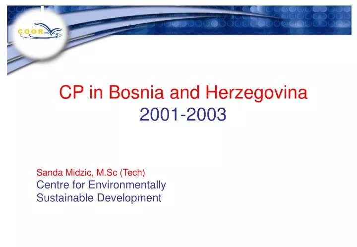 cp in bosnia and herzegovina 2001 2003