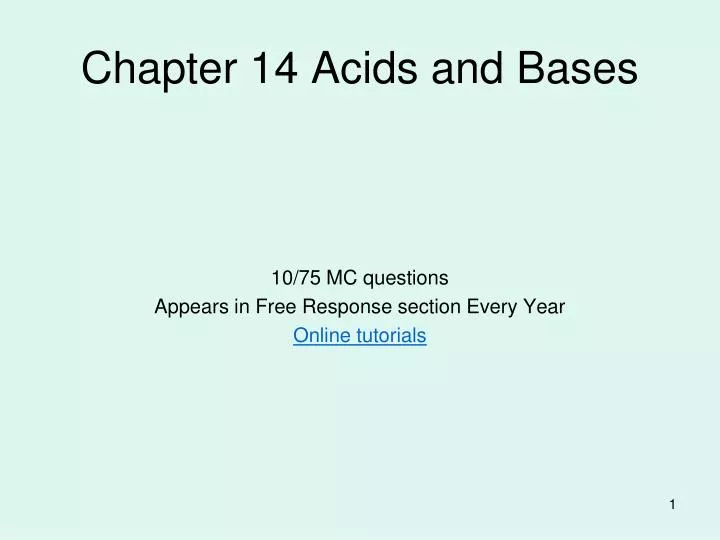 chapter 14 acids and bases