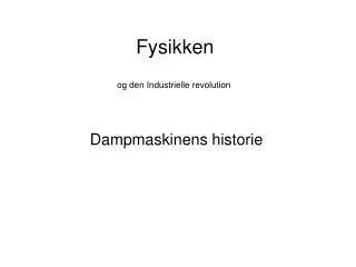 fysikken