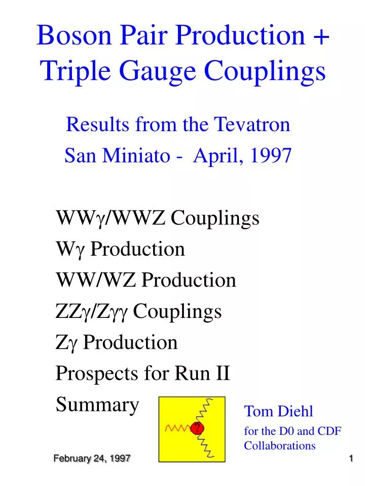 boson pair production triple gauge couplings
