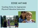 EDSE 447/448 - slide 1