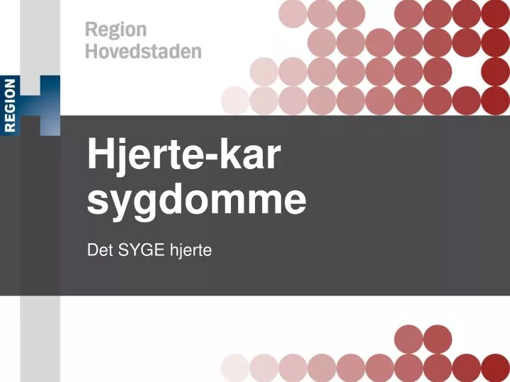 hjerte kar sygdomme