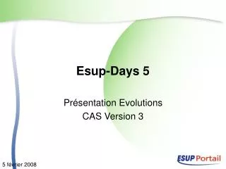 Esup-Days 5