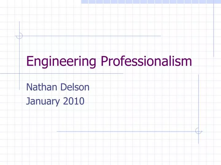 engineering professionalism