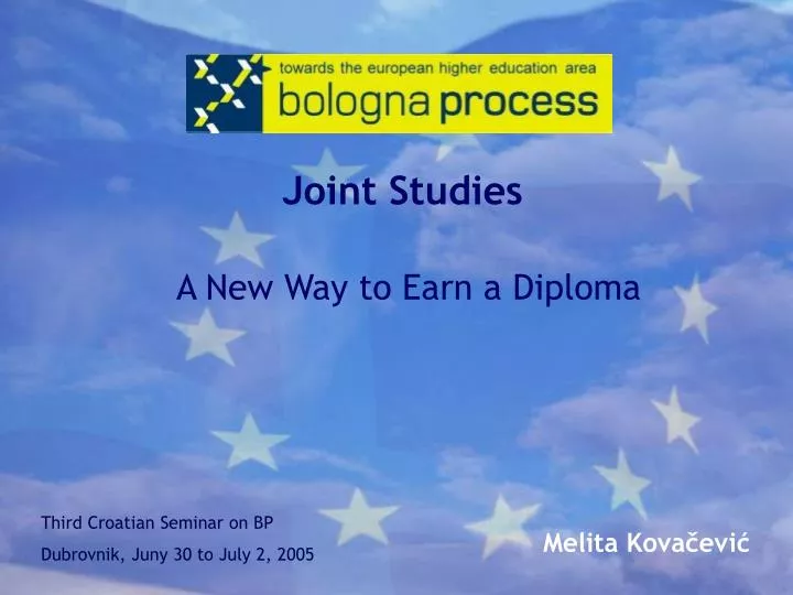 joint studies a new way to earn a diploma