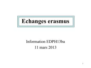 echanges erasmus