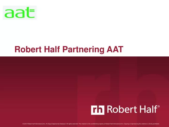 robert half partnering aat