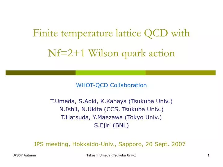 finite temperature lattice qcd with nf 2 1 wilson quark action