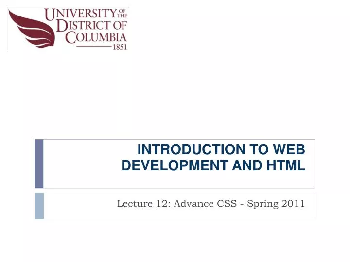 introduction to web development and html