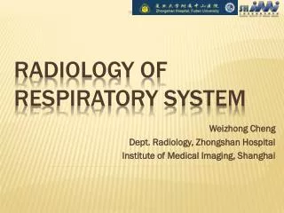 Radiology of Respiratory System