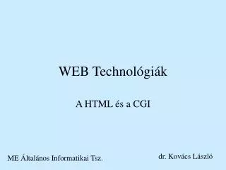 web technol gi k