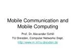 Mobile Communication and Mobile Computing