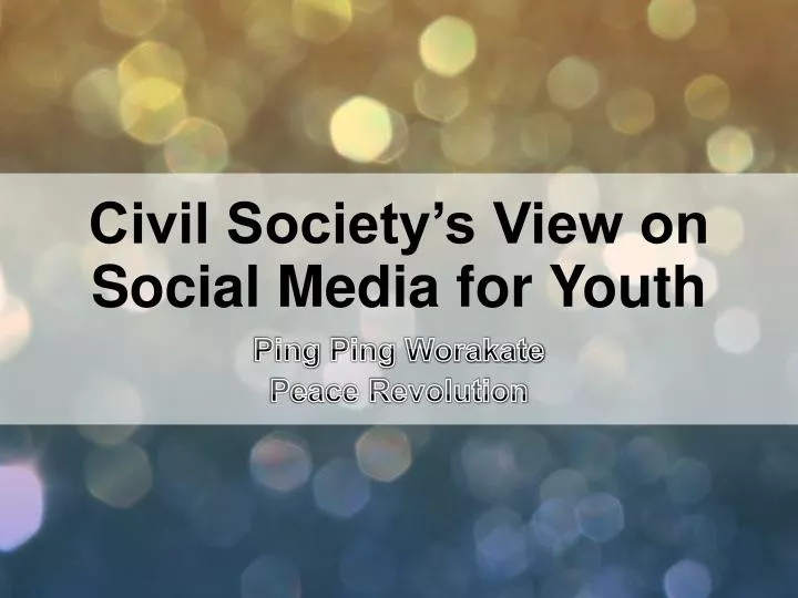 civil society s view on social media for youth