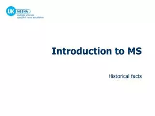 Introduction to MS