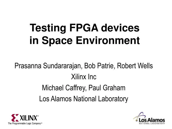 testing fpga devices in space environment
