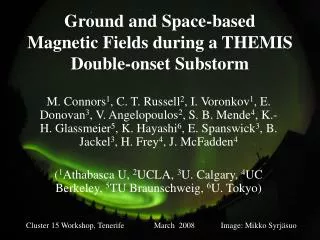 Ground and Space-based Magnetic Fields during a THEMIS Double-onset Substorm