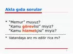 Akla gıda sorular - slide 1