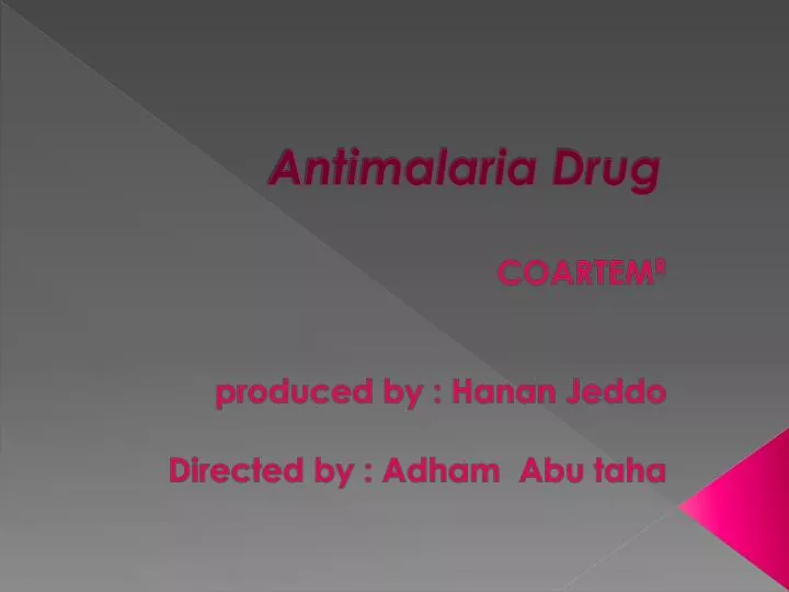 antimalaria drug
