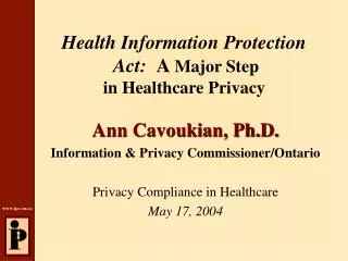 Health Information Protection Act: A Major Step in Healthcare Privacy