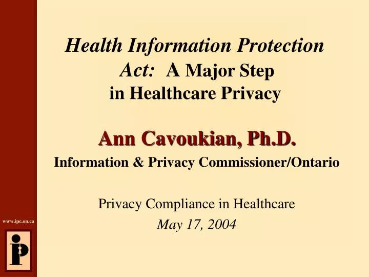 health information protection act a major step in healthcare privacy