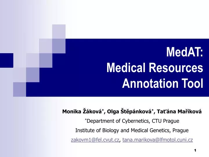 medat medical resources annotation tool