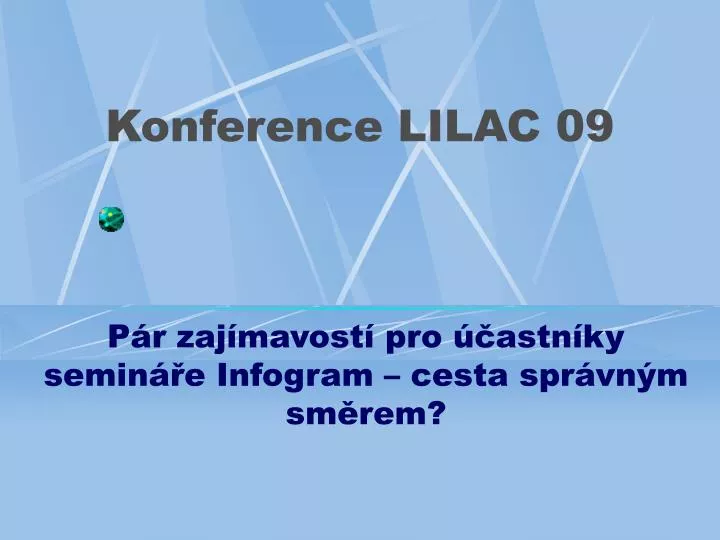 konference lilac 09